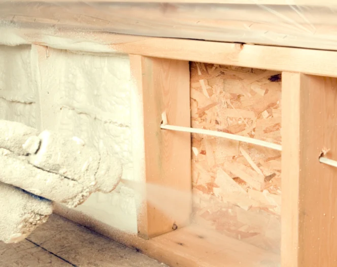 Content Insulation service in progress near Mobile AL