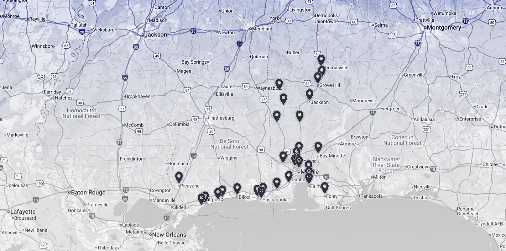 map full width